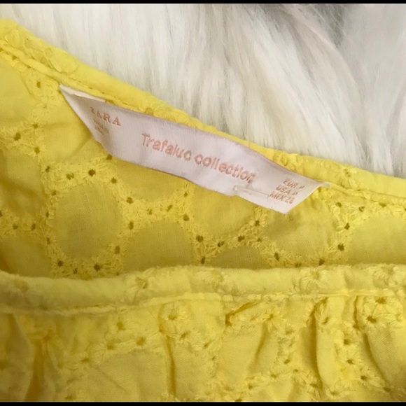 Zara Trafaluc Eyelet Ruffle Top - Picture 2 of 4